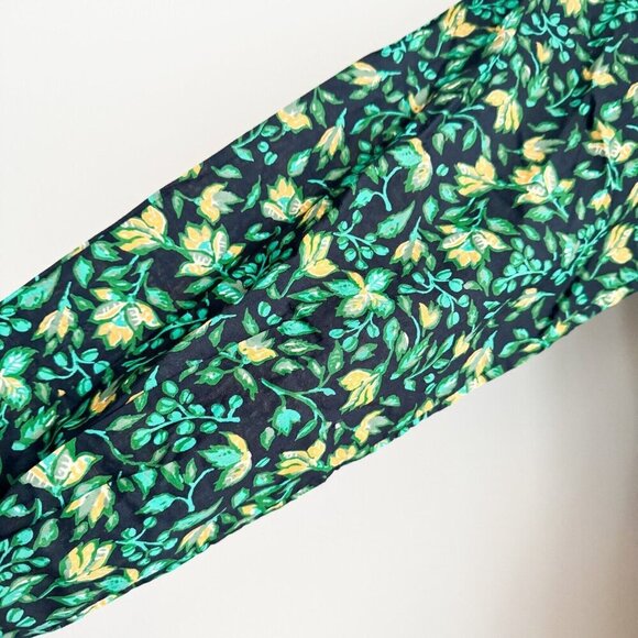Unsubscribed Dark Moody Florals Black Green Mini Dress S - Picture 2 of 7